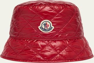 Moncler Quilted Logo Bucket Hat