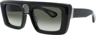 Bugatti Mens Black Rectangular Sunglasses 02BK