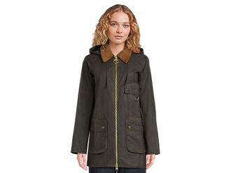 Barbour Barbour Highclere Wax Jacket Womens Clothing Olive 2 : 12, Cotton
