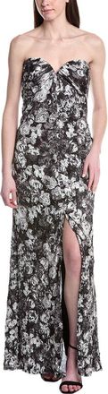 Tadashi Shoji Sho By Tadashi Shoji Printed Sleeveless Maxi Dress