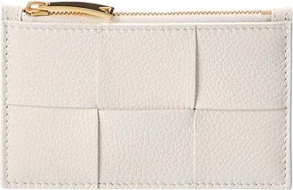 Bottega Veneta Zippered Maxi Intrecciato Leather Card Case