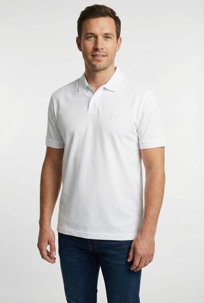 Boss Orange by Hugo Boss Poloshirt BOSS ORANGE Pe Interlock, Herren, Gr. XXL, wei&szlig;100, Jersey, Obermaterial: 100% Baumwolle, regular fit, hoch geschlossener Ausschnitt, einges