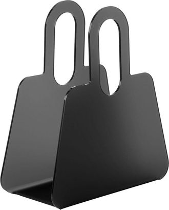 Emporium Magazine Holder Bag, satin-finished smoke gray