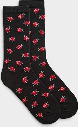 Simons Womens Little ladybug socks