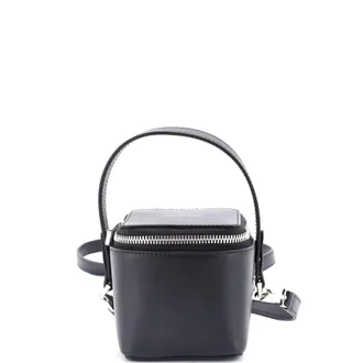 Ferragamo Gancicni Top Handle Vanity Case Leather Micro