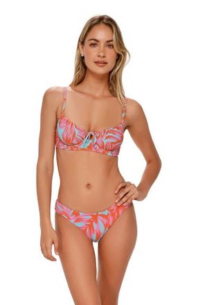 Swim Systems Avila Underwire Bikini Swimsuit Top in Palm Daze Rib at Nordstrom, Size Xx-Large