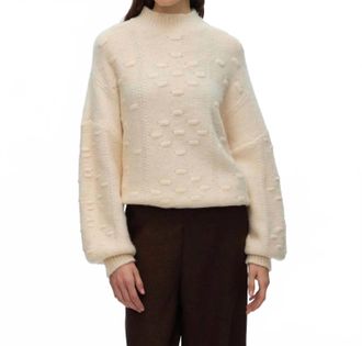 Vero Moda Kaia Long Sleeve Sweater In White