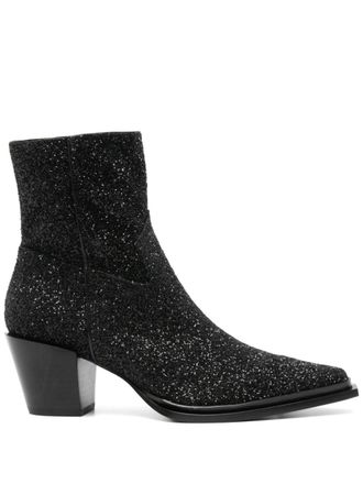 Jimmy Choo London Cece AB 60 glitzerte Stiefel