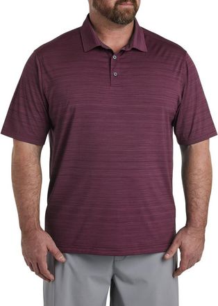 Reebok Big & Tall Performance Space-Dyed Polo Shirt in Black Cherry at Nordstrom, Size 2X Big
