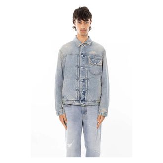 Cycle Roby Trucker Jacket - Heren - Spijkerjassen - Blauw - L - Denim - Jassen