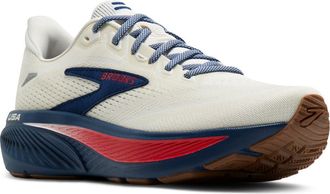 Brooks Ghost 18 Running Shoe in Coconut/red/blue at Nordstrom, Size 8.5