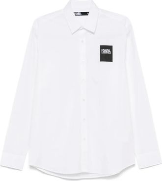 Karl Lagerfeld Camicia con applicazione - Bianco
