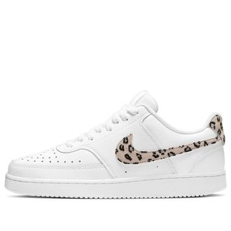 Nike (WMNS) Nike Court Vision Low Leopard Swoosh - White DD9665-100