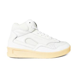 Jil Sander Sneakers, female, White, Size: 8 US Basket Hi Logo Sneakers