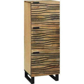 vidaXL Alto Marr&oacute;n 40 X 33 X 110 Cm Madera Maciza De Mango Vidaxl