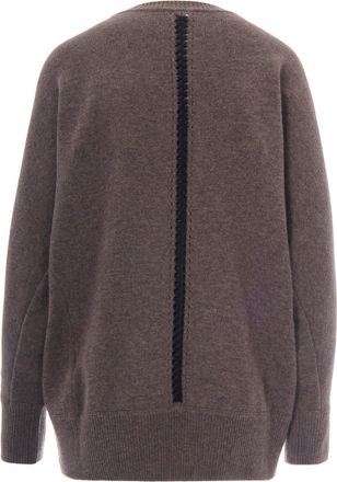P.A.R.O.S.H. Womens Knit Jumper Light Greige Wool Cashmere Jumpers Sweater