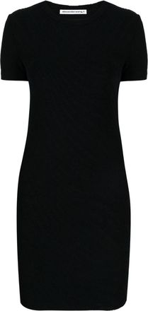 Alexander Wang short-sleeve minidress - women - Polyamide/Elastane - M - Black