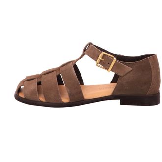 Marc O'Polo Sandalen - Dames - Schoenen - Bruin - Maat: 39 EU Leer