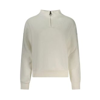 North Sails Bianco Katoenen Sweatshirt - Dames - Sweatshirts - Wit - XS - Katoen - Hoodies & sweatvesten