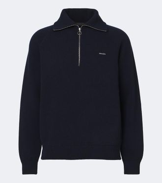 Prada Jersey de lana y cachemir con cremallera