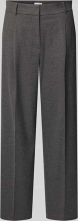 Jake*s Straight Fit Bundfaltenhose mit Viskose-Anteil in Dunkelgrau, Größe 32
