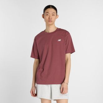 New Balance T-Shirt NEW BALANCE SPORT ESSENTIALS COTTON T-SHIRT, Herren, Gr. XL, washed burgundy, Obermaterial: 100% Baumwolle, normal, Rundhals, Shirts T-Shirt, 
