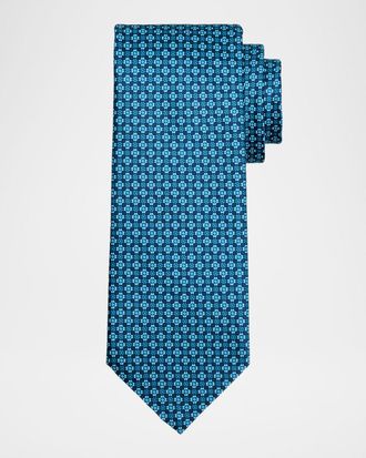 Stefano Ricci Men & apos;s Connected Geometric Silk Tie