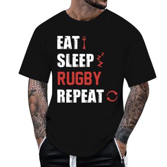 Generic Men Fashion Letter Graphic Print T-Shirt - Relaxed Fit Heavyweight Outdoor Sports T Shirt Lounge Crew Neck T-Shirt Tall Big Tee Simple Beach T Shirts 