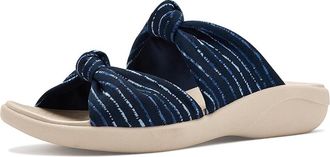 Life Stride Caring Slide Sandals Womens Sandals Navy Blue : 7.5 W (C), Synthetic