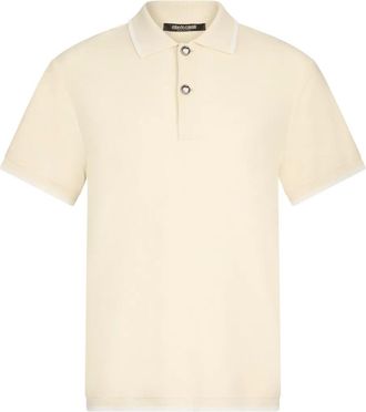 Roberto Cavalli cotton polo shirt - men - Cotton - L - Yellow
