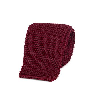 Brunello Cucinelli Knitted Silk Necktie - Red