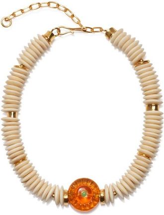Lizzie Fortunato Marisol Pendant Bead Necklace in White at Nordstrom