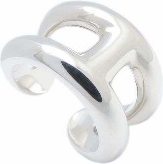 Herm&egrave;s Silver 925 Band Ring (Pre-Owned)