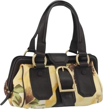 Celine Pre-owned Vintage Hand Bag - Dames - Vintage Handtas - Geel - ONE Size - Leer - Vintage