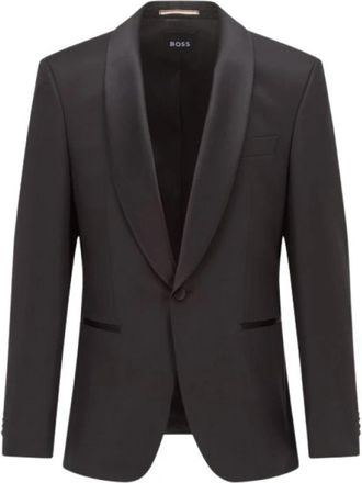 HUGO BOSS Smokin Super 120 Jacket - Heren - Blazers - Zwart - M - Jassen