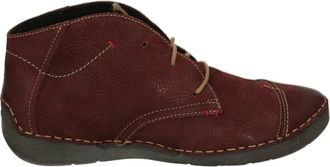 Josef Seibel Schoenen, Dames, Bruin, 43 EU, Leer, Sportieve Bordeaux Leren Sneakers