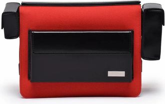 Ferragamo Nylon Shoulder Bag - Black/Red