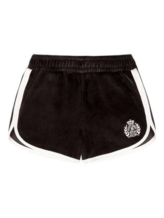 Sporty & Rich NY Crest logo track shorts - Brown