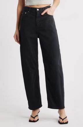 Citizens Of Humanity Miro High Waist Barrel Jeans in Washed Black at Nordstrom Rack, Size 25