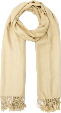 World of Shawls Super Soft Pashmina Shawl Scarf Wrap (Beige)
