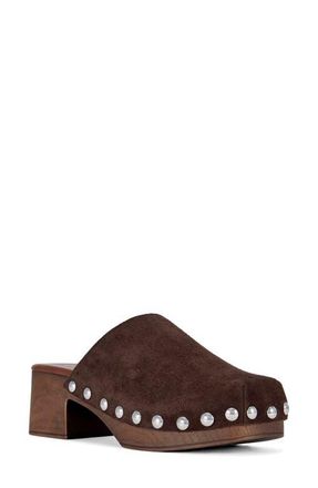 Azalea Wang Walinda Clog in Chocolate at Nordstrom, Size 10