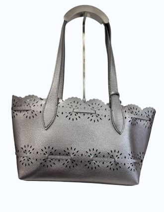 Buco Handbags Womens Platinum Lace Bag In Silver/purple