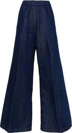 Forte_Forte wide-leg jeans - women - Cotton/Linen/Flax/Cotton - II - Blue