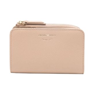 Emporio Armani Wallets & Cardholders, female, Beige, Size: ONE SIZE Tumbled Leather Bi-fold Wallet