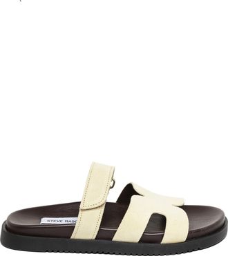 Steve Madden Womens Suede Missile E 76 A Sandals - Yellow - Size UK 5