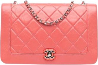 Chanel Pre-owned Vintage Schoudertas - Dames - Vintage Schoudertas - Roze - ONE Size - Leer - Vintage