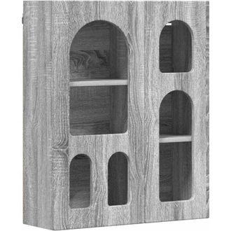vidaXL Hanging Cabinet Grey Sonoma 59 x 20 x 71.5 cm Engineered Wood vidaXL