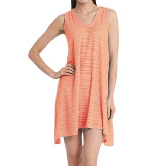 Jordan Taylor Belize V-Neck Handkerchief Cover Up In Coral