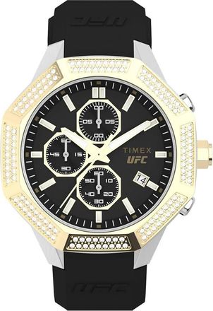 Timex UFC King Chrongraph Black Silicone Mens Watch TW2V85200