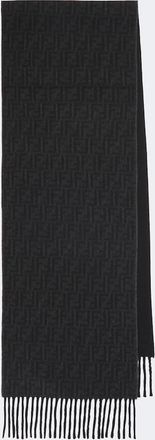 Fendi Sciarpa Zucca in lana e cashmere jacquard